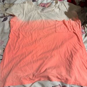 Arizona Jean Company Pink and White Gradient Tee